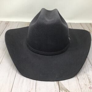 RESISTOL Tucker 3XXX Wool Felt Cowboy Hat Color Granite Grey Size 7 1/4